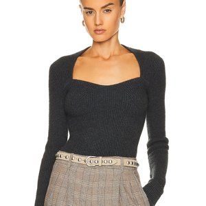NWT Isabel Marant - Bailey Cashmere & Lambswool Long Sleeve Sweater - Anthracite